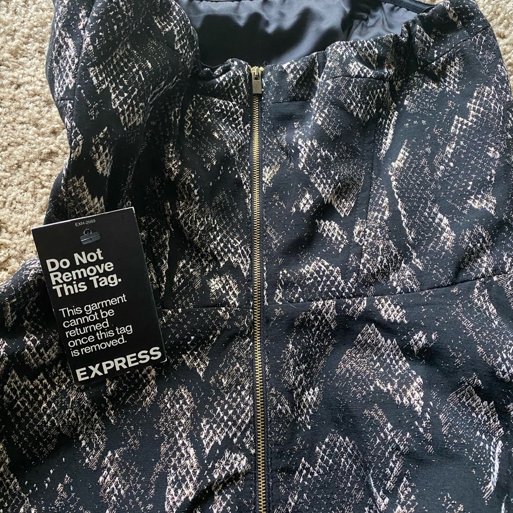 NEW Express Python print dress - Picture 4 of 7